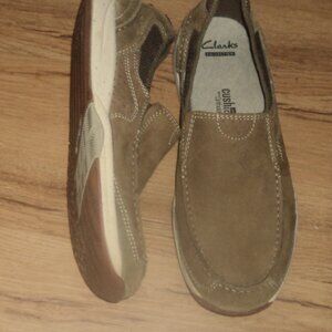 NWOB Clarks Allston Free Slip-On men's shoes size 9.5 Brown